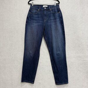 Level 99 Jeans Womens 29 Blue High Rise Tapered Leg Classic Zip Fly Denim Pants